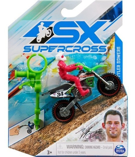 Moto A Escala 1:24 Supercross - Tyler Bowers - Spin Master