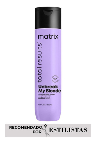 Shampoo Matrix Cabello Decolorado Unbreak My Blonde 300ml