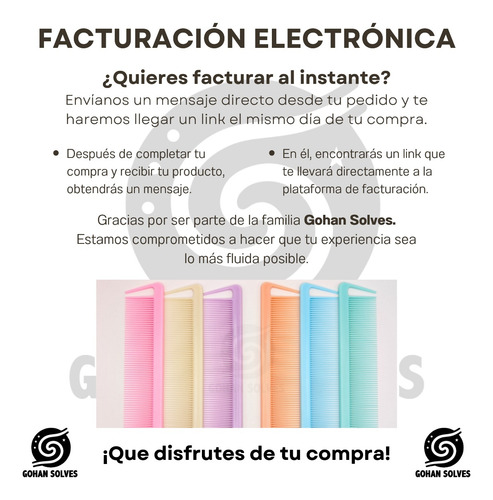 Peine Profesional Punta Metal Resistente Calor Micro-carbono Coral