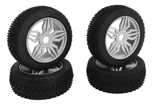 Juego De Ruedas De Coche Con Control Remoto Blanco Blanco, 4