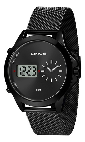 Relógio Lince Anadigi Masculino Black Man4722l P1px [vb64