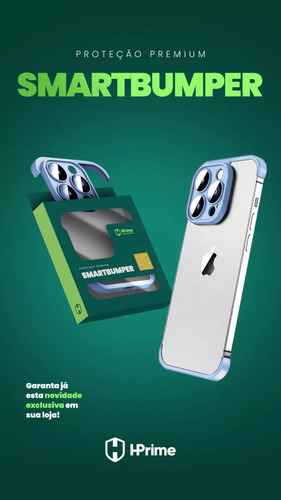 Capa Case Hprime Smartbumper Azul Para iPhone 13 Pro Max