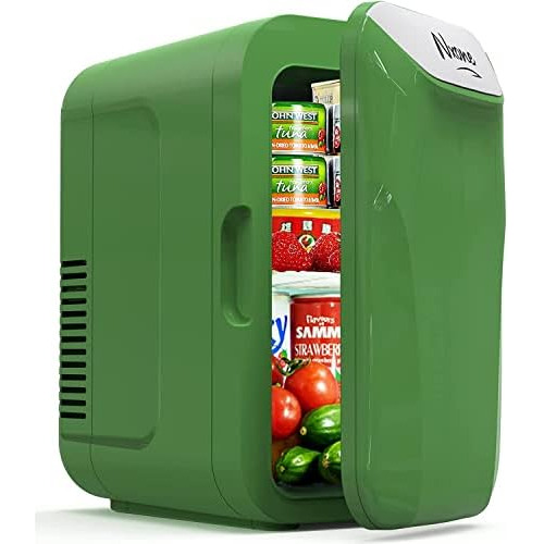 Mini Fridge,8 Can/6 Liter Small Refrigerator,110vac/ 12...