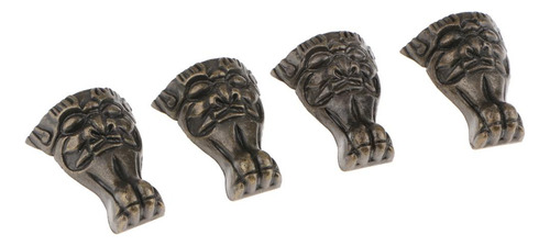Paquete 4pcs Bestia Mini Muebles Armario Pata Pierna Caja De