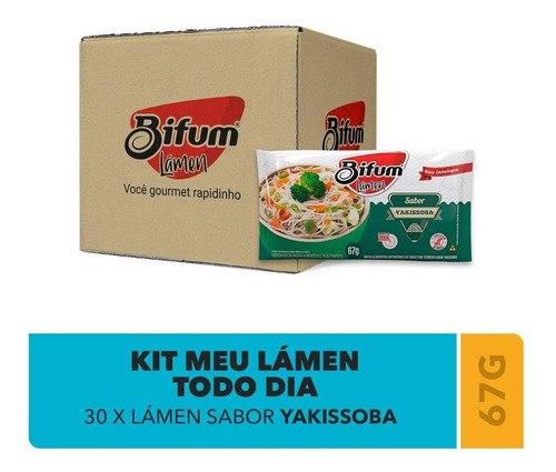 Atacado 30 Unid Macarrão Arroz Bifum Lámen Yakissoba 67g