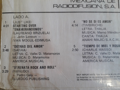 Cmr 89 Lp Menudo Thalia Flans Alejandra Guzman Sasha (Usado)