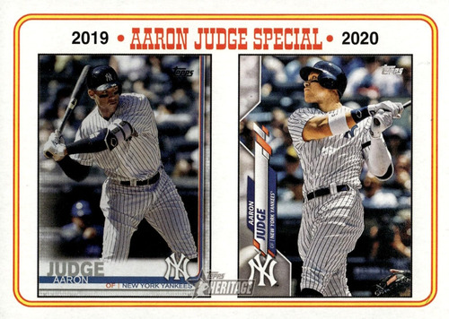 Tarjeta Especial 3 De Aaron Judge 2023 Topps Heritage Aaron 