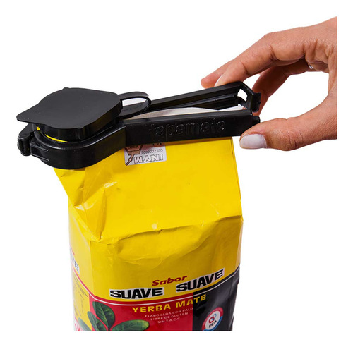 Cierra Bolsa Con Pico Vertedor - X3 Unidades - Tapamate® Color Negro