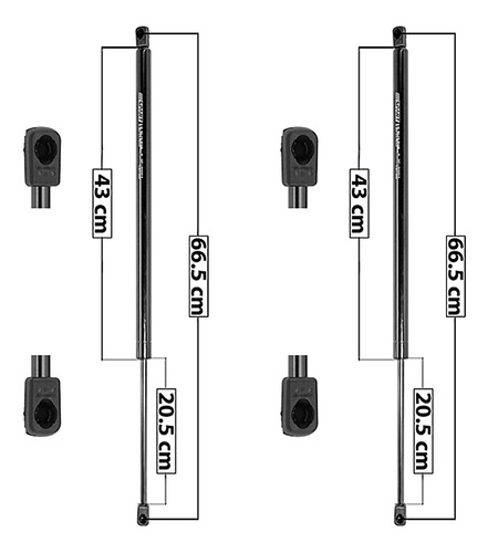 2-amortiguadores 5a Puerta Spart Hummer H2 (03-09)