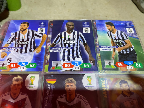 Barajitas Lote Base Panini Juventus Champions League 13/14