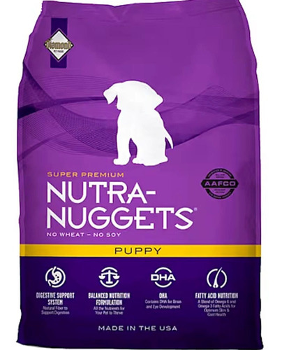 Alimento Perro Nutra Nuggets Puppy Raza Med/peq X 15 Kg