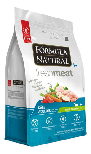Ração Fórmula Natural Fresh Meat Cães Adultos Portes Mini E Pequeno Sabor Frango 7 Kg