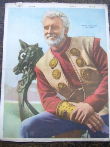 Imagen 1 de 3 de Poster Tv * Los Vikings * Jerome Courtland * 1961 *