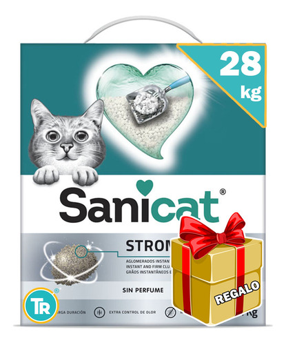 Sanitario Gato Aglomerante Sanicat 28kg + Regalos