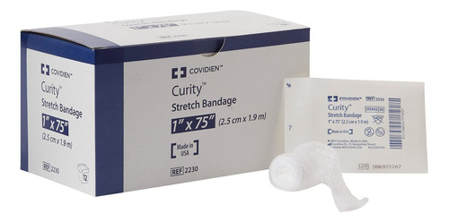 Curity Stretch Vendas Estériles 1 X75  12 cada/1 caja/bo.