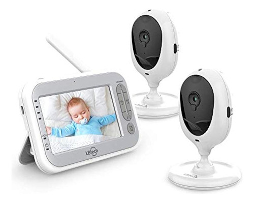 Monitor De Bebé Con Video Lbtech Con Dos Cámaras Y Lcd De 4.