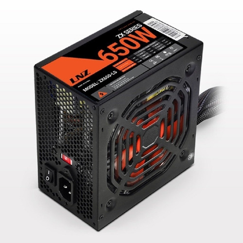 Fuente Pc Lnz Zx650-ls 650w Fan Rojo Fabrica Sentey Fullh4rd