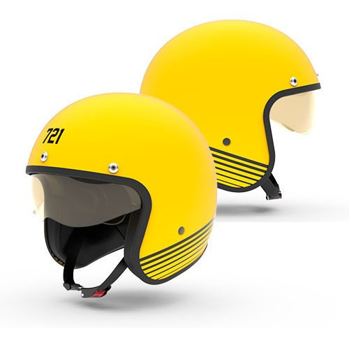 Casco Hawk 721 Abierto Varios Colores Vintage Retro Bobber