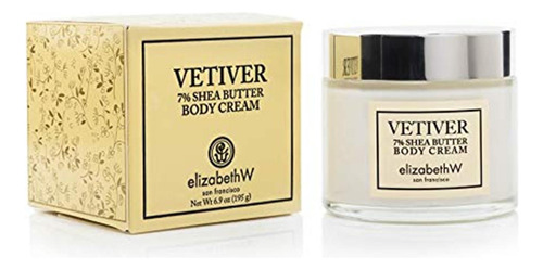 Elizabeth W, Crema Corporal De Vetiver, 6.9 Onzas