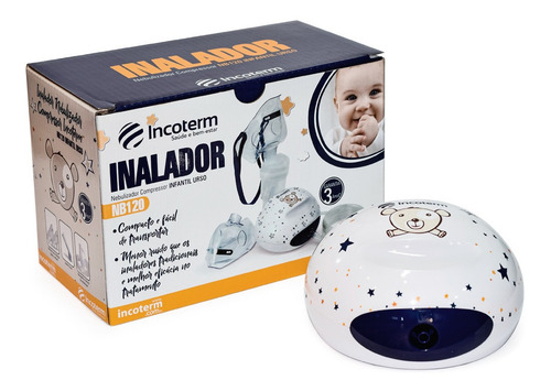 Nebulizador Inalador Compressor Infantil Urso Incoterm