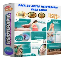Comprar 30 Artes Mídias Sociais Fisioterapia Arquivo Editável Canva