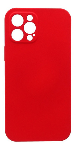 Carcasa Silicona Magsafe Compatible Para iPhone 12 Pro Max Color Roja