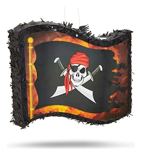 Pequeña Bandera Pirata De Piñata, Suministros De Fiesta