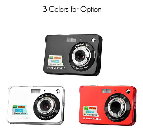 Cámara Digital Mini Cámara De Bolsillo 18 Mp 2,7 Pulgadas Pa