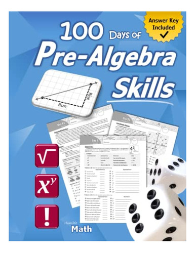 Book : Pre-algebra Skills (grades 6-8) Middle School Math..