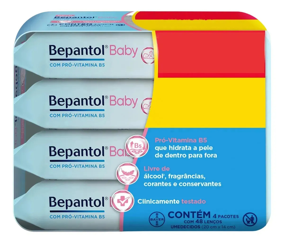 Bepantol Baby Lenço Umedecido Hipoalergênico 192 Unidades