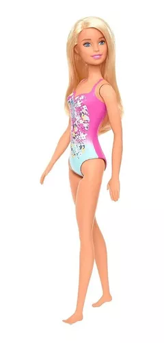 Boneca Barbie Morena Roupa de Praia