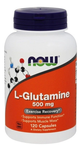 Now - L-glutamina 500 Mg 120 Caps (recuperación Muscular)
