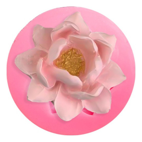 A Lotus Fondant Cake Molde De La Jalea Cerámica Suave Jabó