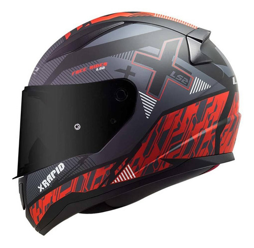 Capacete Ls2 Ff353 Rapid Xtreet Cor Preto Tamanho 58