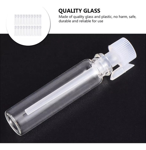 50 Frascos De Muestra De Perfume, Botella De Vidrio De 1 Ml