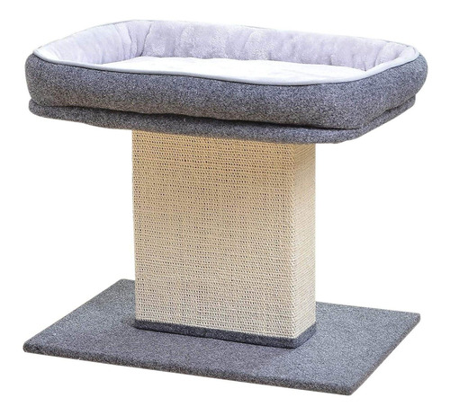 Cama Para Gatos Con Poste Rascador 