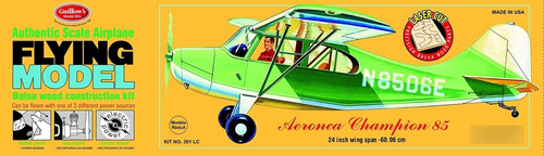 Guillow 's Aeronca Champion Balsa Modelo Avion Kit