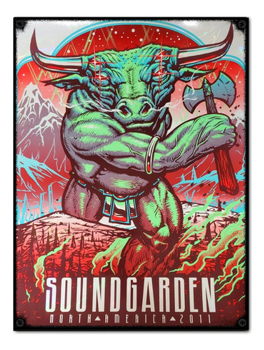 #777 - Cuadro Decorativo Vintage - Soundgarden Música Poster