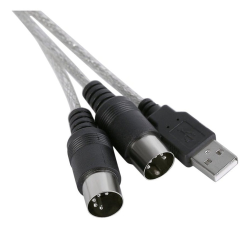 Transmissão Usb Midi Interface Cabo Conversor Adaptador