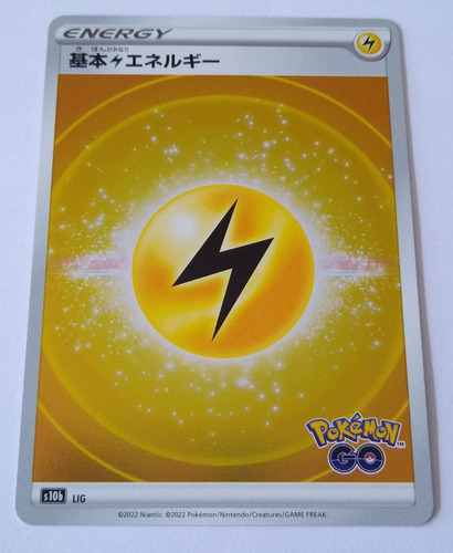 Cartas Pokemon Lightning Energy Holo Japanese Pokemon Go
