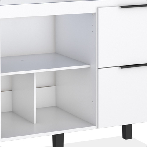 Bancada Gabinete Para Pia De 1,20 M Verona Branco 2 Portas