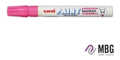  Marcador Uni-paint Px20 Rosa / Tinta Al Solvente