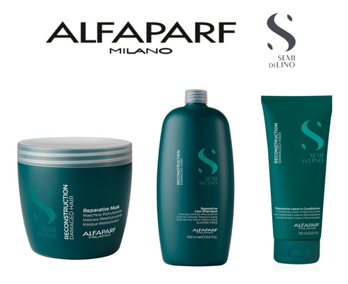 Sdl Reconstrution Shampoo 1l + Máscara 500ml + Leave In 200