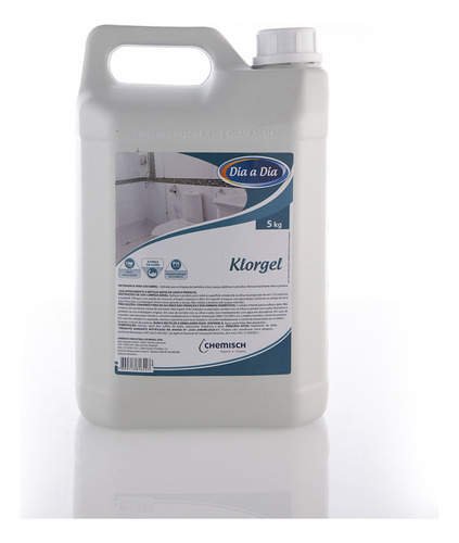 Detergente Klorgel 5l Tira Mofo Limo De Parede Fácil Aplicar