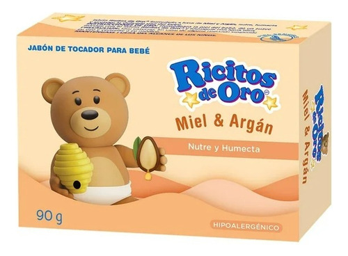 Jabón De Tocador Ricitos De Oro Miel Y Argán 90 G