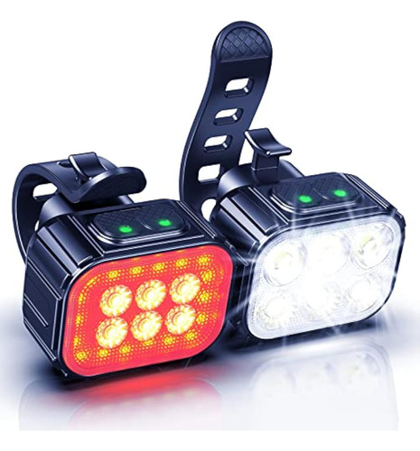 Juego De Luces Para Bicicleta Ultra Brillantes,