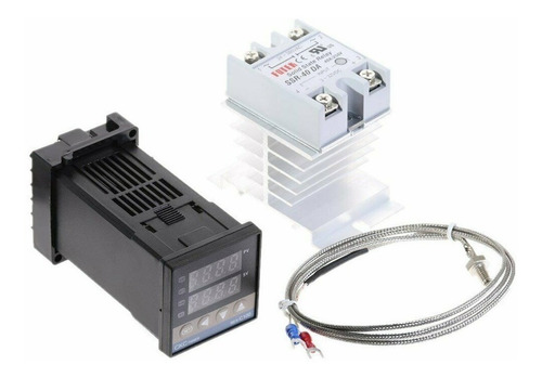 Controlador De Temperatura Pirometro Rexc1000 Kit Completo
