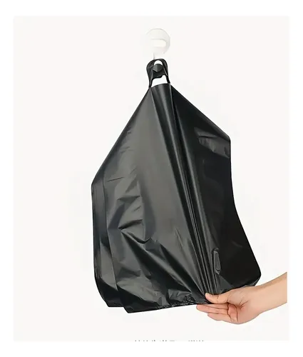 100 Bolsas Plásticas Camiseta 90x70cm Negra Basura 17 Micras