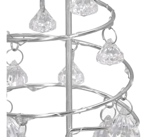 Lámpara De Árbol De Navidad Led Pequeño Cristal De Hierro De