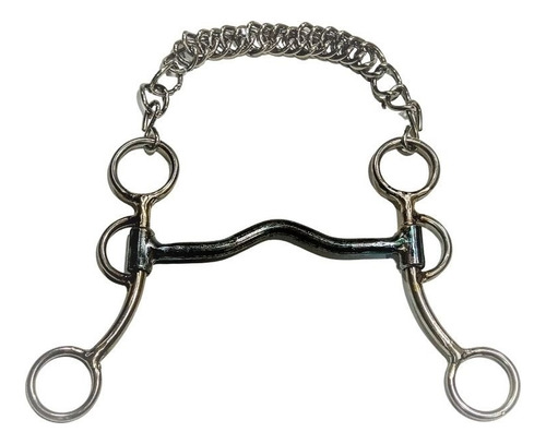 Freno Caballo Medio Puente Pata Curva 15 Cm Ac.inoxidable